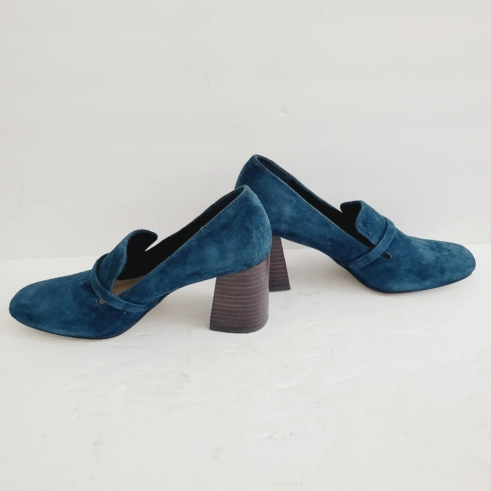 New Bella Vita Ashton Pump Navy Suede Leather, Size 7,5